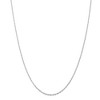 Black Bow Jewelry 2.5mm 10k White Gold Solid Diamond Cut Rope Chain Necklace - 3 of 4
