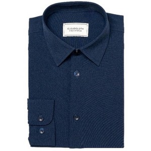 Adam Baker Boy's Regular Fit 4-Way Stretch Long Sleeve Solid Dress Shirt - Colors - 1 of 2