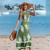 Women's Woven High Neck Floral Sleeveless Midi Dress - Cupshe - 2 of 4