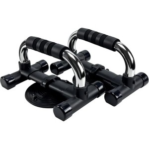 Push-Up Stands with Cushioned Grips, Stable Anti-Slip Metal Handles for Home Gym & Family Exercise - 1 of 4