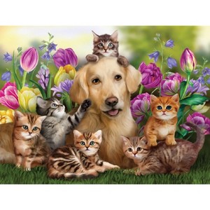Sunsout KItty Sitting 300 pc   Jigsaw Puzzle 28940 - 1 of 4