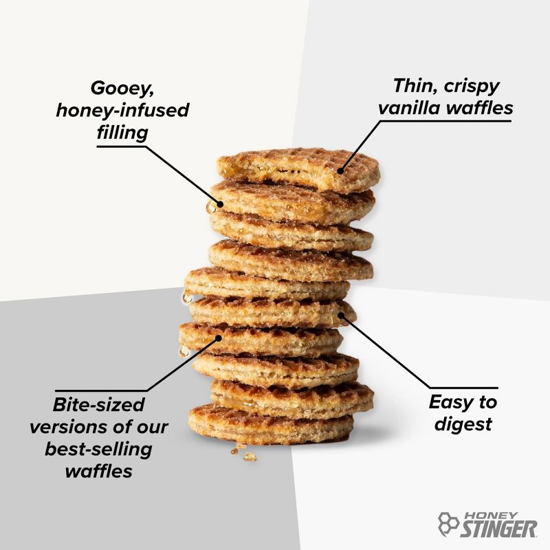 Honey Stinger Organic Vanilla Mini Energy Waffle - 18ct, 4 of 7