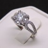 Carlita Engagement Ring Sterling Silver Womens Cz Ginger Lyne Collection - 4 of 4