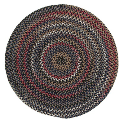 Colonial Mills Wayland Round Area Rug - Navy 3x3
