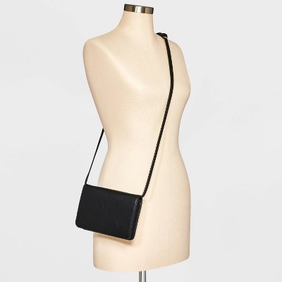 A New Day Flap Cell Phone Wallet - A New Day™ Black: Shell, Snap Closure, Solid Pattern — фото 2