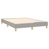 vidaXL Full Size Fabric Box Spring Bed Frame - Elevated, Modern Design in Light Gray, Comfortably Fits 53.9" x 74.8" Mattress - 3 of 4