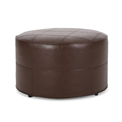 Christopher Knight Home Denell Faux Leather Upholstered Ottoman