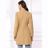 Allegra K Women's Stand Collar Long Sleeve Winter Outerwear Coat - 3 of 4