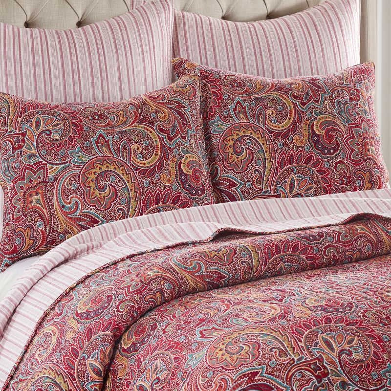 Kimpton Red Quilt Set - Levtex Home, 3 of 6