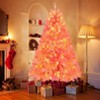 HOMDOX 6ft Pre-lit Artificial Christmas Tree, Premium Hinged Artificial Pine Lighted Holiday Tree w/ 1477 Dense Branch Tips, 250 Lights, Base - 2 of 4