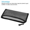 Unique Bargains Mesh Bags Nylon Zip Pouch Pencil Case Storage Pockets 6 Pcs - 3 of 4