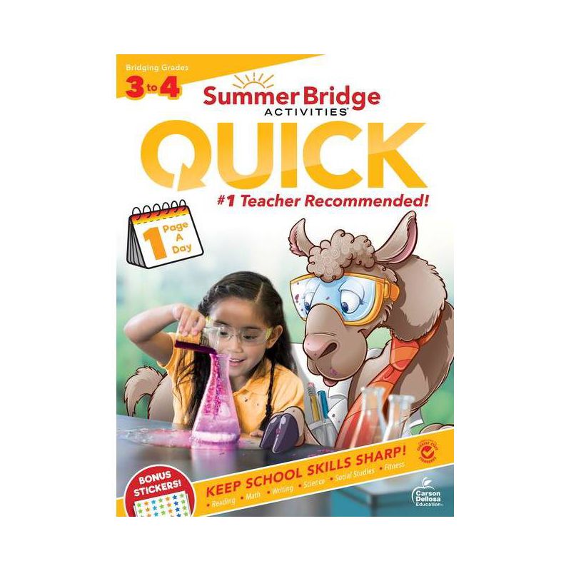 Summer Bridge Activities(r) Quick, Grades 3 - 4 - (Paperback), 1 of 2