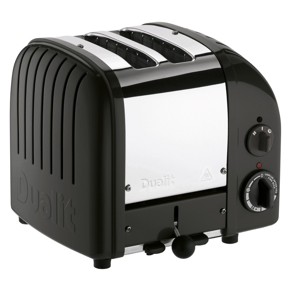 Photos - Toaster Dualit NewGen 2 Slice  Matte Black - 27155: Metal, Bagel & Bread , Defrost, Warmer, 1250W, Spot Clean 