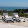 Wooakway Classic 2PCS 77"L Patio Chaise Lounge with Adjustable Reclining Backrest Aluminum Frame & Breathable Outdoor Mesh for a Cool Experience - 2 of 4