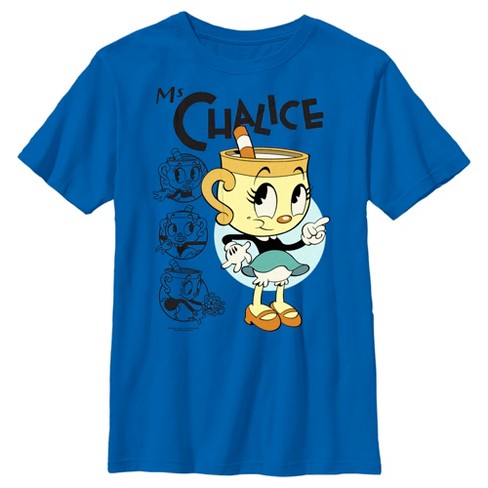 Girl's The Cuphead Show! Ms. Chalice Panels T-Shirt