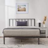 Lori Metal Platform Bed with Vertical Bar Headboard - Brookside Home