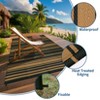 Outdoor Rug Waterproof Mat Outside Rugs for Patio Camping Balcony Modern Strip Plastic Straw Rug - 3 of 4