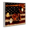 Stupell Industries Vintage American Flag Baseball Photo Framed Giclee Art - 2 of 4