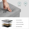 SONGMICS Storage Ottoman Bench Ottoman with Storage Footstool Hold up to 660 lb for Bedroom Living Room - 4 of 4