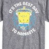 Men's - SpongeBob SquarePants - The Best Day To Namaste Short Sleeve Graphic T-Shirt - 2 of 4