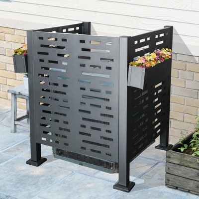 DOMETOUR 3ftx3ft Air Conditioner Fence for Outdoor Units, Metal Privacy Fence Cover, Perfect to Conceal Air Conditioning Units