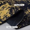 SKRAN Area Rugs, Washable Rug, Low-Pile, Non-Slip, Non-Shedding, Foldable for Living Room, Bedroom, Kitchen, Dining Room Rug, (Black/Gold) - 4 of 4