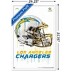 Trends International NFL Los Angeles Chargers - Drip Helmet 20 Framed Wall Poster Prints - 3 of 4