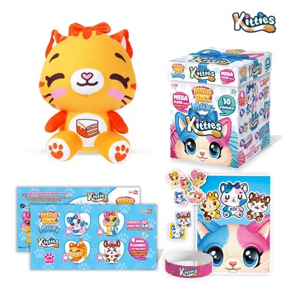 Miraball Maxi Surprise Box, Kitties - MEGA Plush Toy with Hidden Surprises & Playable Blind Box - 10" Soft Plush, Fun Playscape for Kids