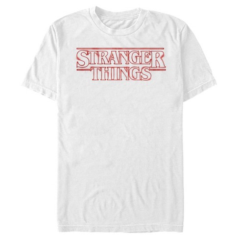  Stranger Things Men's Embroidered Logo T-Shirt : Clothing,  Shoes & Jewelry