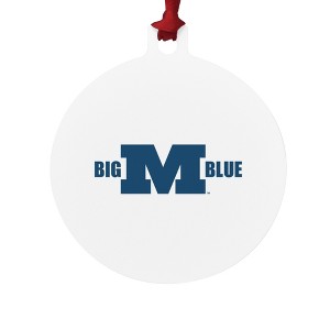 Millikin University Secondary Logo Aluminum Holiday Christmas Tree Ornament - 1 of 4