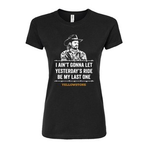 Women's - Yellowstone - Kayce Yesterdays Ride Fitted Graphic T-Shirt - 1 of 4