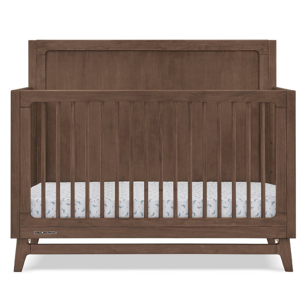 Delta Children Spencer 6-in-1 Convertible Crib - Greenguard Gold Certified - Teak Brown -  89286127