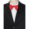 INSPIRE CHIC Men's Solid Color Satin Large Bow Tie 1 Pcs - 4 of 4