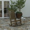Merrick Lane Poly Resin Indoor/Outdoor Rocking Chair - 2 of 4
