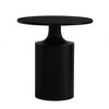 Royal Hampton 20 Inch Modern Round Iron Side Table with Pedestal Base - 4 of 4