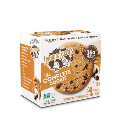 Lenny & Larry's Complete Vegan Cookie - Peanut Butter Chocolate Chip - 4ct