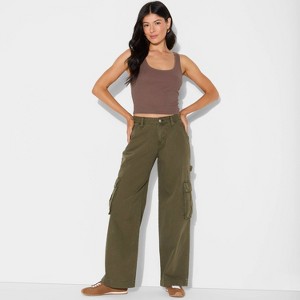 Women's Slim Fit Scoopneck Tank Top - Wild Fable™ - 1 of 4