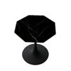 NicBex 32" Modern Round Dining Table with Printed White Marble Table Top, End Table for 4, Leisure Coffee Table for Dining Room, Living Room - 3 of 4