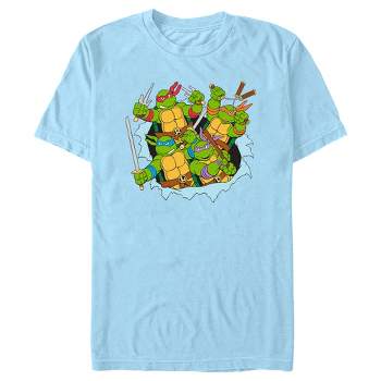 Men's Teenage Mutant Ninja Turtles Battle Group in Action T-Shirt