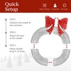 Best Choice Products 60in Pre-Lit Outdoor Christmas Wreath, LED Metal Holiday Décor w/ 206 Lights, Bow - 4 of 4