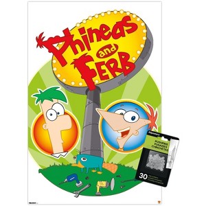 Trends International Disney Phineas and Ferb - Logo Unframed Wall Poster Prints - 1 of 4