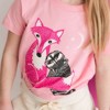 Mightly Toddler Fair Trade Organic Cotton Girls Graphic Short Sleeve T-Shirt - 4 of 4