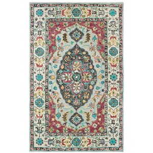 Oriental Weavers Zahra 75504 Grey/ Pink Indoor Area Rug - 5' x 8' - 1 of 3