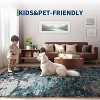 Modern Abstract Rug - Non-Slip TPR Backing Contemporary Carpet Low Pile Thin Soft Floor Mat Non-Shedding Office Open Space Floor Covering - 3 of 4
