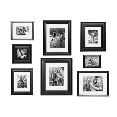 8pc Odessa Frame Box Set Black - Kate & Laurel All Things Decor