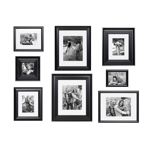 8 X 8 Matted To 4 X 4 Museum Wall Frame Black - Kate & Laurel All  Things Decor : Target