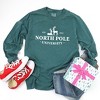 Simply Sage Market Women's North Pole University  Long Sleeve Garment Dyed Tee - 3 of 4