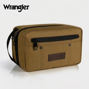 Wrangler Travel Toiletry Bag for Men, Water-Resistant Men's Shaving Kit Bathroom Organizer, Oxford Fabric Tech Kit Bathroom Organizer - 1 of 4
