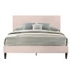 Galano Bayson Wood Frame Queen Platform Bed With Headboard in Brooklyn Cream, Brooklyn Gray, Brooklyn Pink - 2 of 4