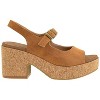 Corkys Womens Miss Behavin Faux Leather Chunky Block Heel, Camel - 2 of 4